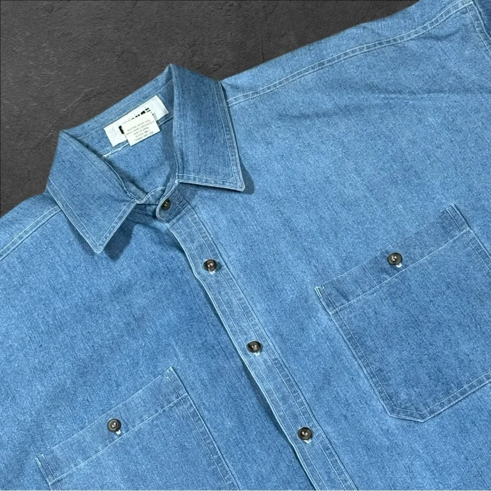 Vintage Gitano Denim Shirt Cut 2801B Mens Size Xl Very Oversized USA‎